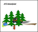 Schema KFZ-Abstellplatz